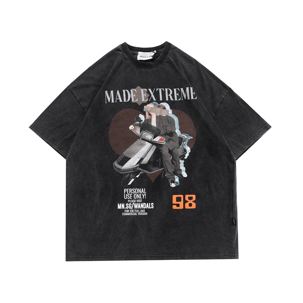 Retro Vaporwave Couple Letter Print Oversized T-shirt Men High Street Style Streetwear Black Distressed Tee Tops Summer
Retro Vaporwave Couple Letter Print Oversized T-shirt Men High Street Style Streetwear Black Distressed Tee Tops Summer
