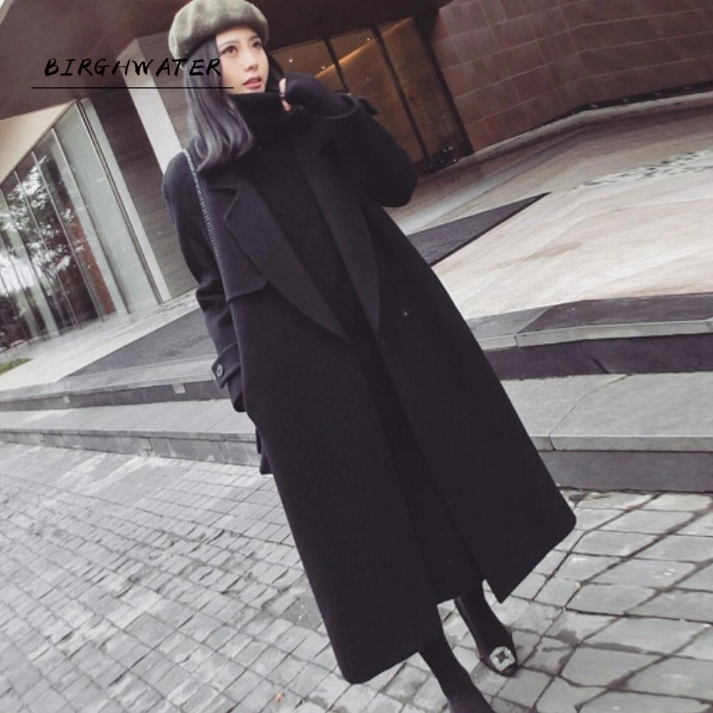 Spring Autumn Winter New Women's Casual Wool Blend Trench Coat Oversize Long Coat with belt Women Wool Coat Cashmere Outerwear
Spring Autumn Winter New Women's Casual Wool Blend Trench Coat Oversize Long Coat with belt Women Wool Coat Cashmere Outerwear