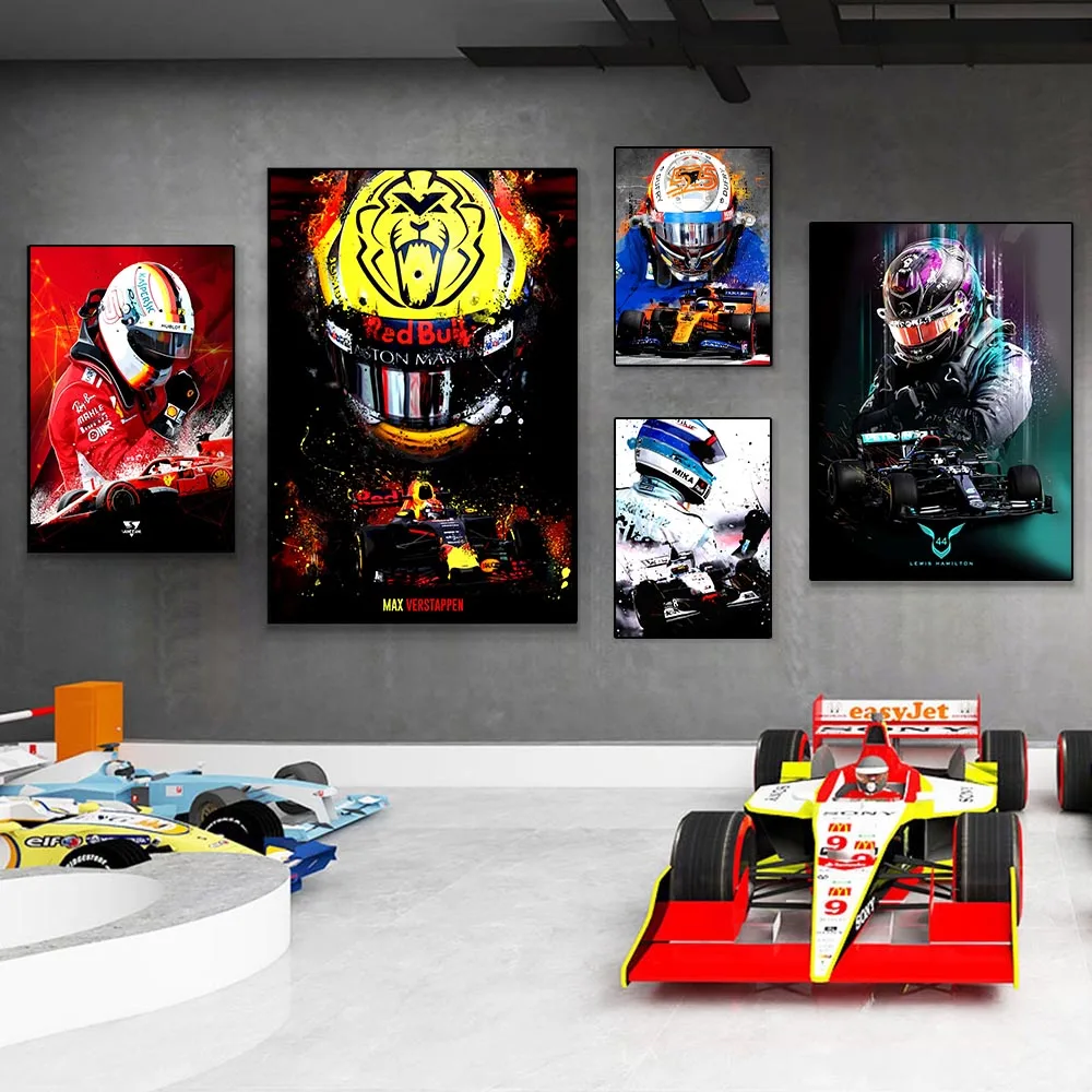 F1 Racing Driver Posters Aand Prints Formula Racer World Champi Canvas Painting Graffiti Wall Art Pictures for Boys Room Decor
F1 Racing Driver Posters Aand Prints Formula Racer World Champi Canvas Painting Graffiti Wall Art Pictures for Boys Room Decor