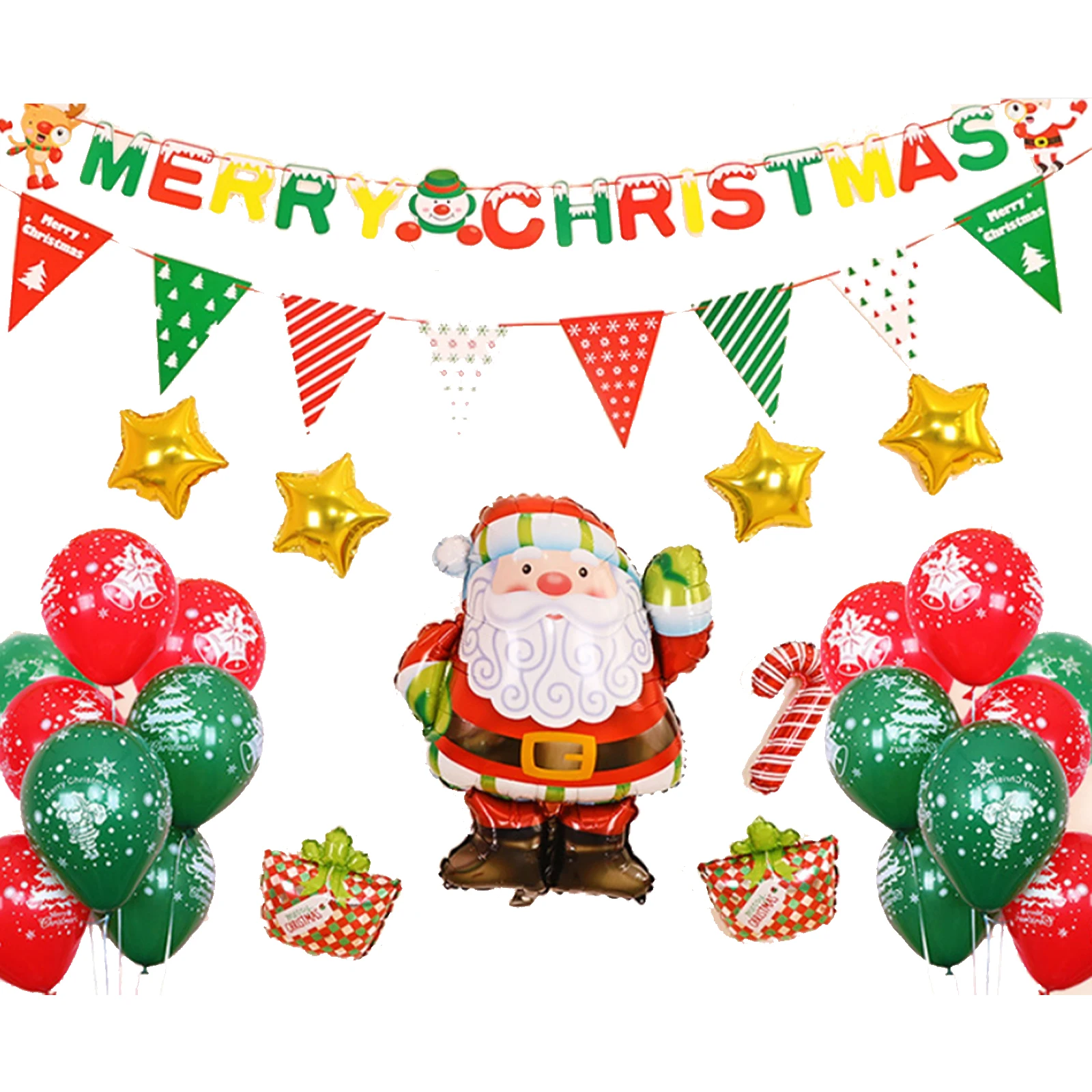 Merry Christmas Balloon Kit Santa Claus Christmas Decor Party Balloon Christmas Tree Decoration Home Supplies
Merry Christmas Balloon Kit Santa Claus Christmas Decor Party Balloon Christmas Tree Decoration Home Supplies