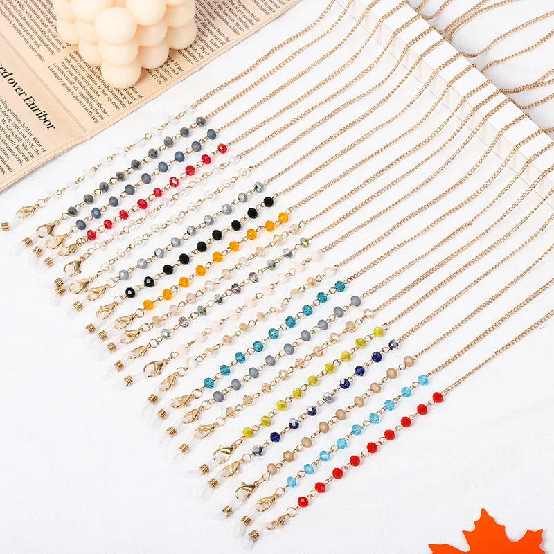 2021 Fashion Chic Womens Gold Silver Sunglasses Chains Reading Beaded Glasses Chain Eyewear Cord Lanyard Eyeglasses Necklace
2021 Fashion Chic Womens Gold Silver Sunglasses Chains Reading Beaded Glasses Chain Eyewear Cord Lanyard Eyeglasses Necklace
