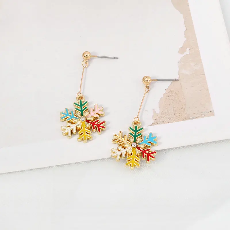 European And American Christmas Tree Earrings Wild Snowflake Bell Christmas Earrings
European And American Christmas Tree Earrings Wild Snowflake Bell Christmas Earrings