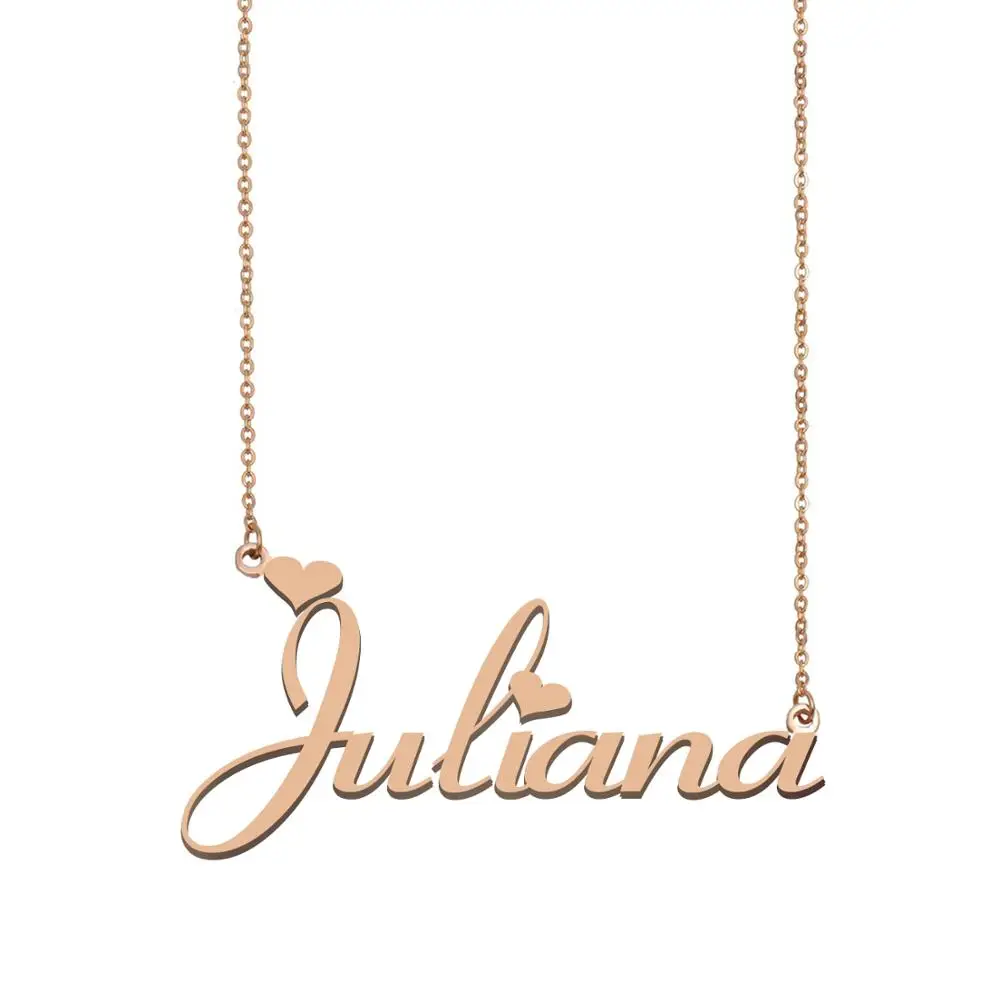 

Juliana Name Necklace , Custom Name Necklace for Women Girls Best Friends Birthday Wedding Christmas Mother Days Gift