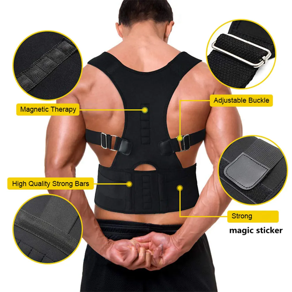 Magnetic Posture Corrector Back Braces Shoulder Waist Lumbar Support Belt Humpback Prevent Body Straighten Slouch Compression
Magnetic Posture Corrector Back Braces Shoulder Waist Lumbar Support Belt Humpback Prevent Body Straighten Slouch Compression