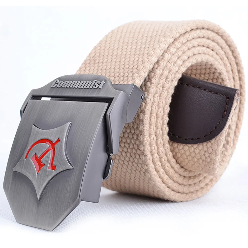 Flying Art Tactics Soviet Union National Emblem Metal Buckle Thick Cotton Belt Fashion Men's Jeans Belt
Flying Art Tactics Soviet Union National Emblem Metal Buckle Thick Cotton Belt Fashion Men's Jeans Belt