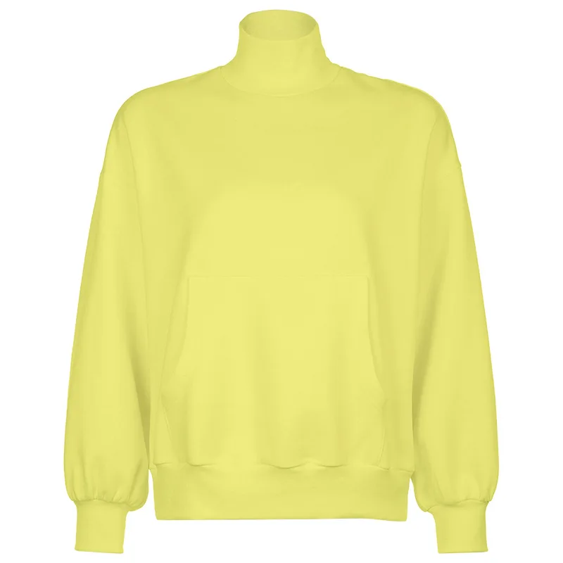 Sweatshirt Women Streetwear Solid Pullovers Turtleneck pocket Loose Kpop Clothes Oversized Harajuku Hoodie Korean Style Women
Sweatshirt Women Streetwear Solid Pullovers Turtleneck pocket Loose Kpop Clothes Oversized Harajuku Hoodie Korean Style Women