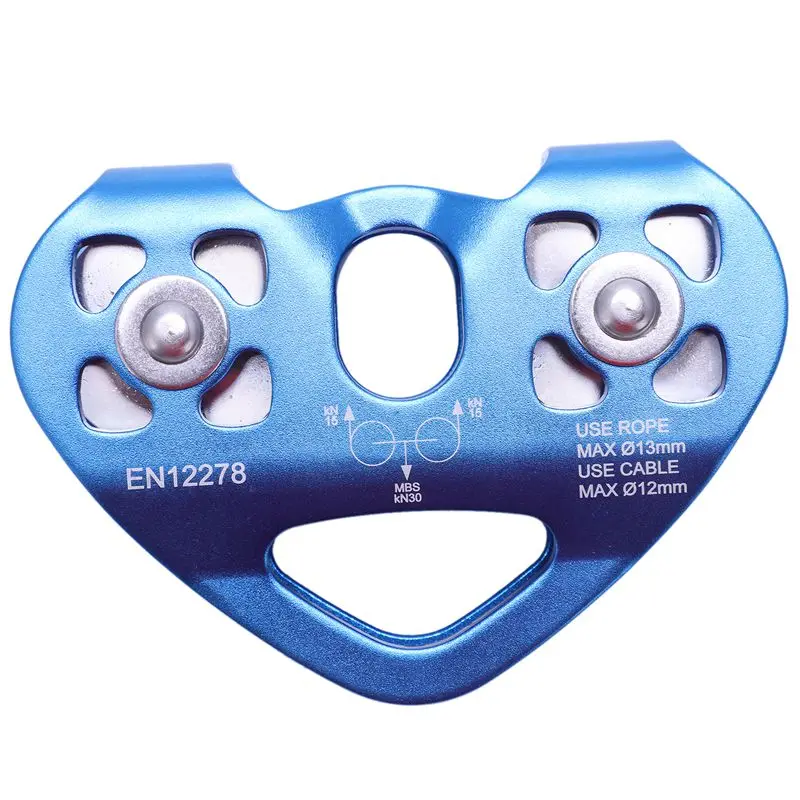 Heart-Shape Climbing Double Pulley Steel Cable Rope 13mm Climbing Device High Speed Zipline Trolley 24KN
Heart-Shape Climbing Double Pulley Steel Cable Rope 13mm Climbing Device High Speed Zipline Trolley 24KN