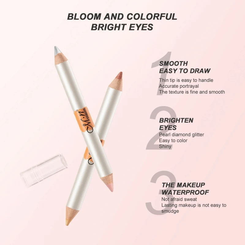 1PC Easy to Makeup Glitter Double-head Eye Face Silkworm High Gloss Pen Pearl Champagne Golden Brightening Eye Shadow Pen
1PC Easy to Makeup Glitter Double-head Eye Face Silkworm High Gloss Pen Pearl Champagne Golden Brightening Eye Shadow Pen