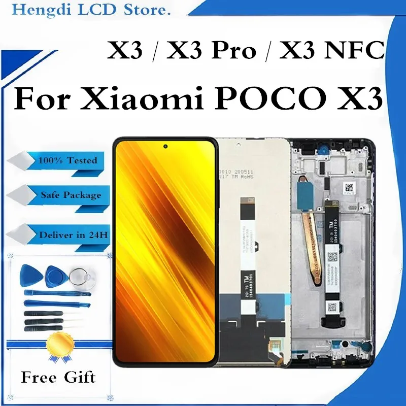 ЖК-дисплей POCO X3 Pro для XIAOMI POCO X3 NFC, ЖК-дисплей, сенсорный экран, дигитайзер в сборе, детали для XIAOMI POCO X3 M2007J20CG
ЖК-дисплей POCO X3 Pro для XIAOMI POCO X3 NFC, ЖК-дисплей, сенсорный экран, дигитайзер в сборе, детали для XIAOMI POCO X3 M2007J20CG
