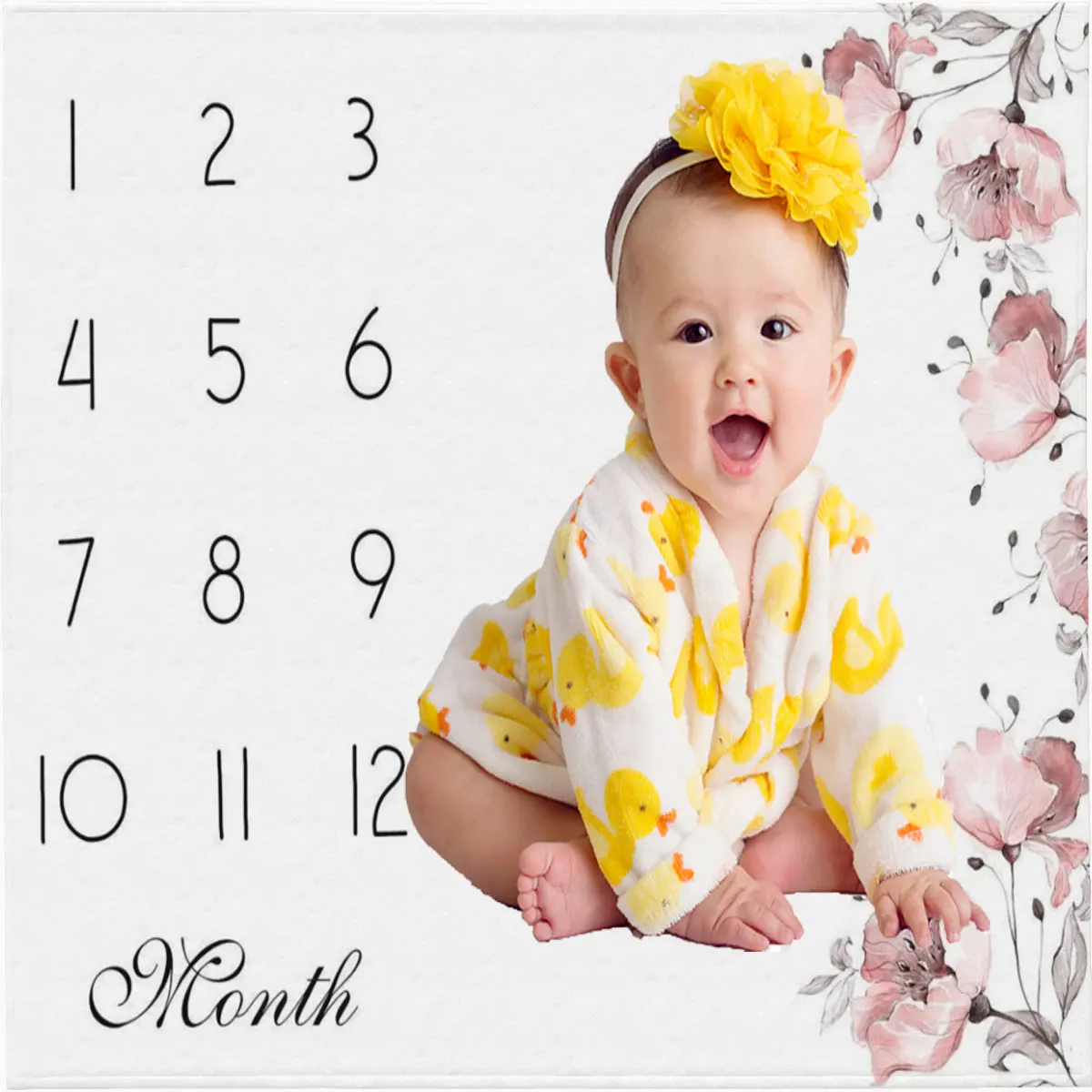 Milestone Blankets Flannel Textile Decor Baby Photos Newborn Multi-function Ultra-Soft Throw Blanket for Bedding Couch Quilt
Milestone Blankets Flannel Textile Decor Baby Photos Newborn Multi-function Ultra-Soft Throw Blanket for Bedding Couch Quilt