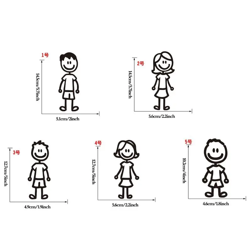 Custom cartoon Family Members Car Sticker Decal Stick Car styling car decoration 28GC
Custom cartoon Family Members Car Sticker Decal Stick Car styling car decoration 28GC