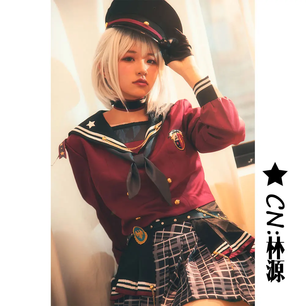 Костюм для косплея аниме взгляд! Aoba Moca новогодние платья Хэллоуина бесплатная доставка CG424|Игровые костюмы| |