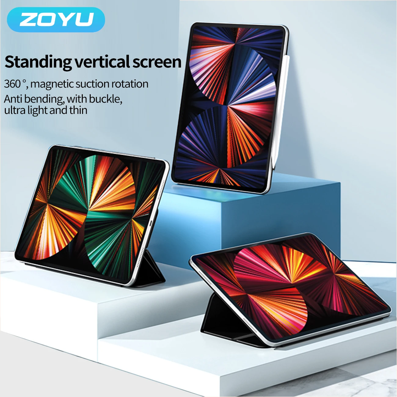 ZOYU for iPad Pro 11 2020 2021 upright Case,Trifold Cover Smart Cover Pencil Clasp Magnetic Stand for iPad Pro 11 Tablet Case
ZOYU for iPad Pro 11 2020 2021 upright Case,Trifold Cover Smart Cover Pencil Clasp Magnetic Stand for iPad Pro 11 Tablet Case