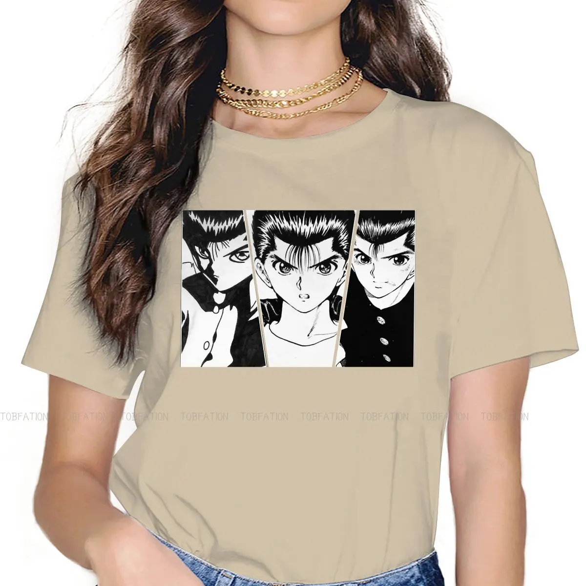 Three Images 5XL TShirts YuYu Hakusho Girl Harajuku Tops T Shirt O Neck Oversized
Three Images 5XL TShirts YuYu Hakusho Girl Harajuku Tops T Shirt O Neck Oversized