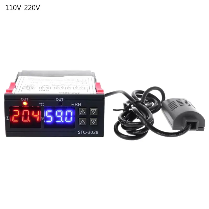 Digital Thermostat Humidistat Humidity & Temperature Controller AC 110V 220V 10A 
Digital Thermostat Humidistat Humidity & Temperature Controller AC 110V 220V 10A
