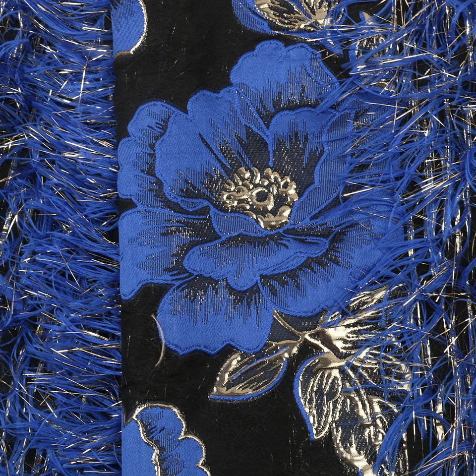 Best Quality Jacquard Lace Royal Blue Brocade Fabric with Feather Nigerian Tulle Mesh Lace for Bridal Brocade Lace APW3019B
Best Quality Jacquard Lace Royal Blue Brocade Fabric with Feather Nigerian Tulle Mesh Lace for Bridal Brocade Lace APW3019B