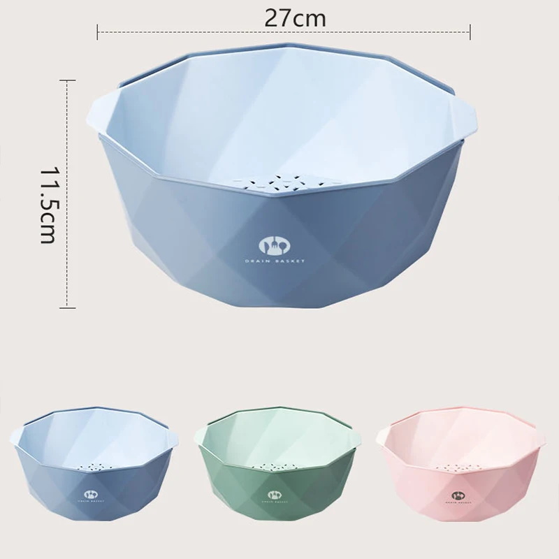 Double Layers Drain Basket Fruit Basket Kitchen Storage Basket Bowl Rice Wash Baskets Vegetables Fruits Blanket Kitchen Strainer
Double Layers Drain Basket Fruit Basket Kitchen Storage Basket Bowl Rice Wash Baskets Vegetables Fruits Blanket Kitchen Strainer