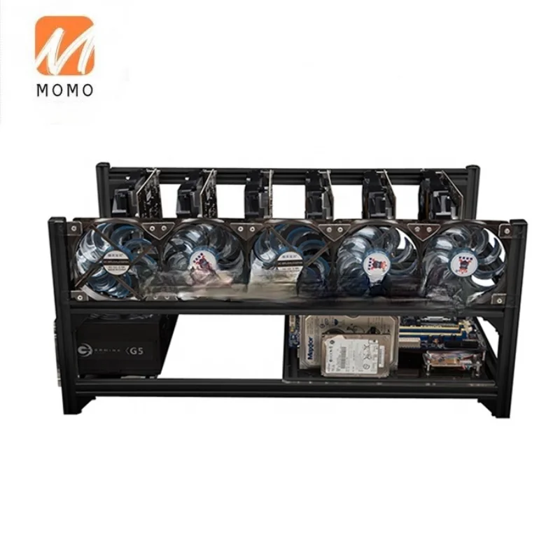 6 GPU Mining Rig Frame Rack Aluminum Stackable Miner case Open Air Frame for Bitcoin Miner
6 GPU Mining Rig Frame Rack Aluminum Stackable Miner case Open Air Frame for Bitcoin Miner