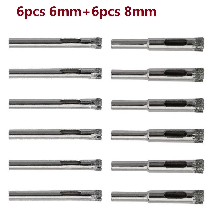 12Pcs Diamond Cutter Hole Saw Drill Bit Tools Set For Tile Ceramic Glass 6mm 8mm Diamond Coated Drill Bits For Coolant
12Pcs Diamond Cutter Hole Saw Drill Bit Tools Set For Tile Ceramic Glass 6mm 8mm Diamond Coated Drill Bits For Coolant