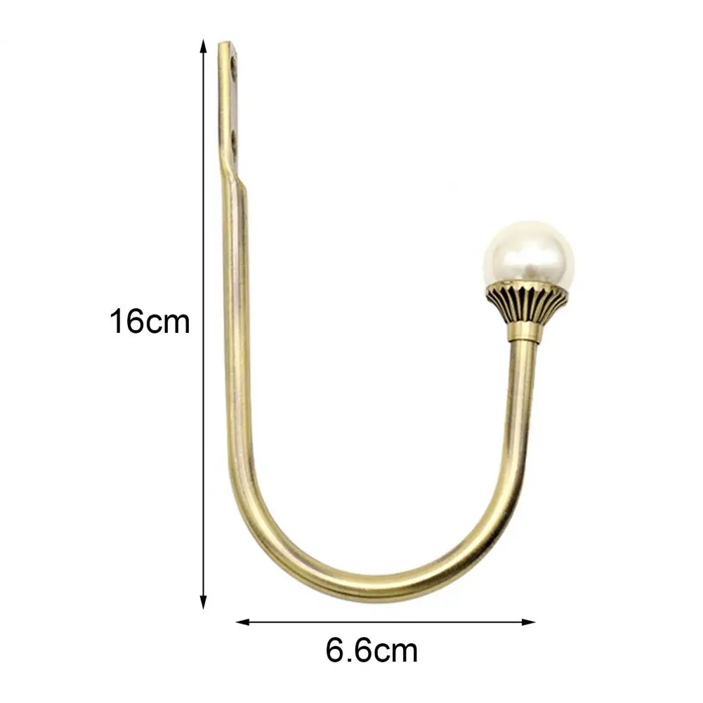 1 Pair Drape Holder Wall Mounted Glittery Aluminum Curtain Holdbacks U Shaped Hooks for Home
1 Pair Drape Holder Wall Mounted Glittery Aluminum Curtain Holdbacks U Shaped Hooks for Home
