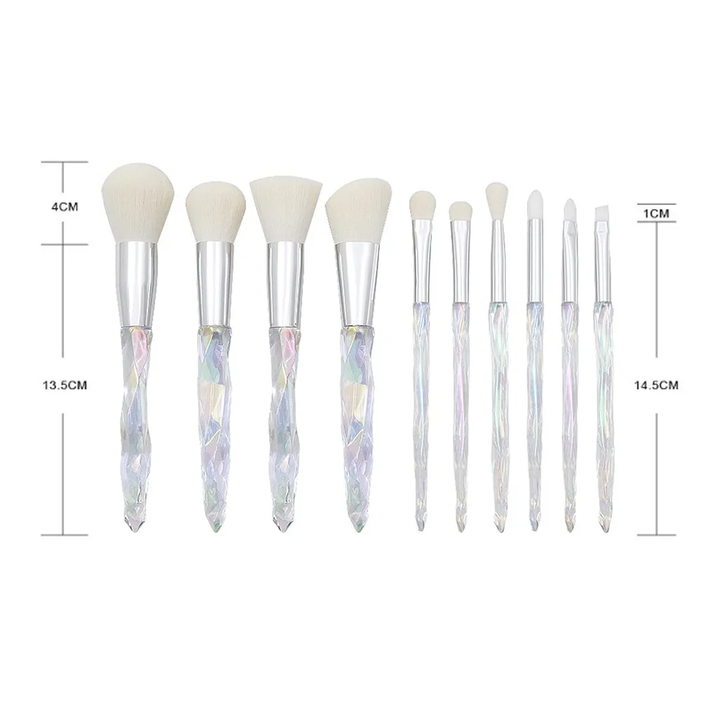 Transparent Handle Makeup brushes set 10 Pcs High quality Crystal Beauty Cosmetic Foundation Eyeshadow Make up Brushes #0629
Transparent Handle Makeup brushes set 10 Pcs High quality Crystal Beauty Cosmetic Foundation Eyeshadow Make up Brushes #0629