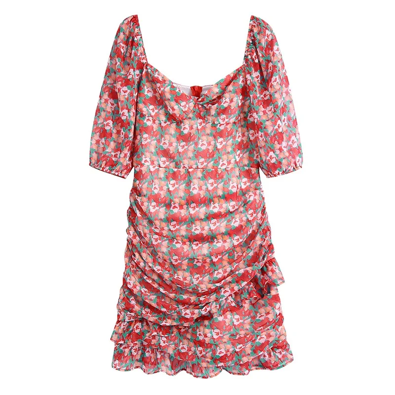 MESTTRAF Sexy 2022 Women Floral Print Pleated Square Collar Mini Dress Vintage Short Sleeve Back Zipper Ruffle Dresses Vestidos
MESTTRAF Sexy 2022 Women Floral Print Pleated Square Collar Mini Dress Vintage Short Sleeve Back Zipper Ruffle Dresses Vestidos