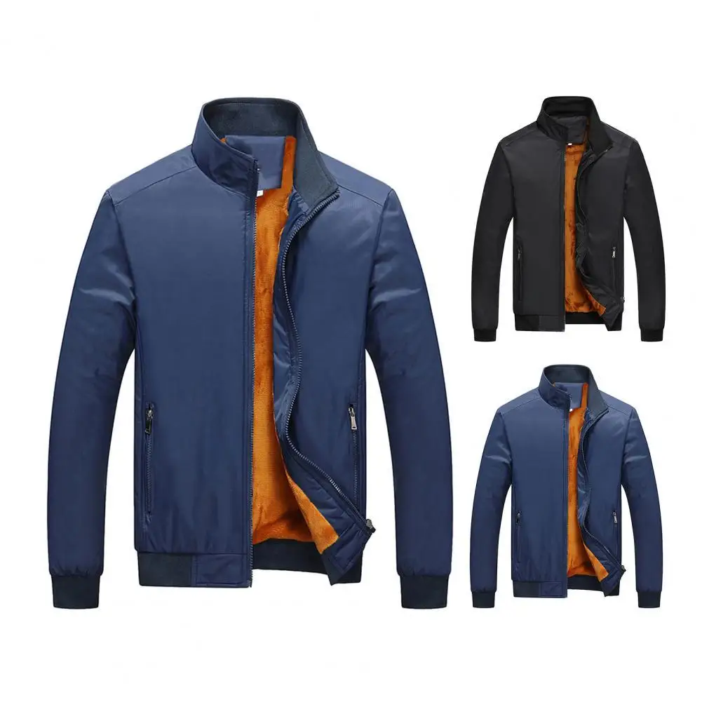 Men's Coat Solid Color Stand Collar All Match Zipper Jacket for Autumn Winter Slim Fit Thicker Warm Casual Jackets ropa hombre
Men's Coat Solid Color Stand Collar All Match Zipper Jacket for Autumn Winter Slim Fit Thicker Warm Casual Jackets ropa hombre