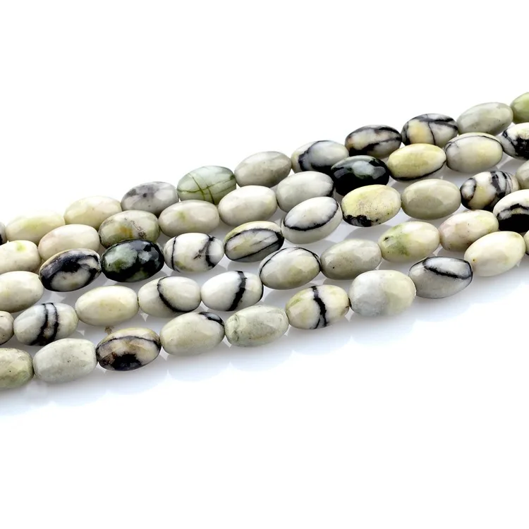 5*8mm Rice Shaped 15'' Strand Natural Black Network Raw Stone Polished Beads 48pcs for Jewelry Nacklace Earrings Making
5*8mm Rice Shaped 15'' Strand Natural Black Network Raw Stone Polished Beads 48pcs for Jewelry Nacklace Earrings Making