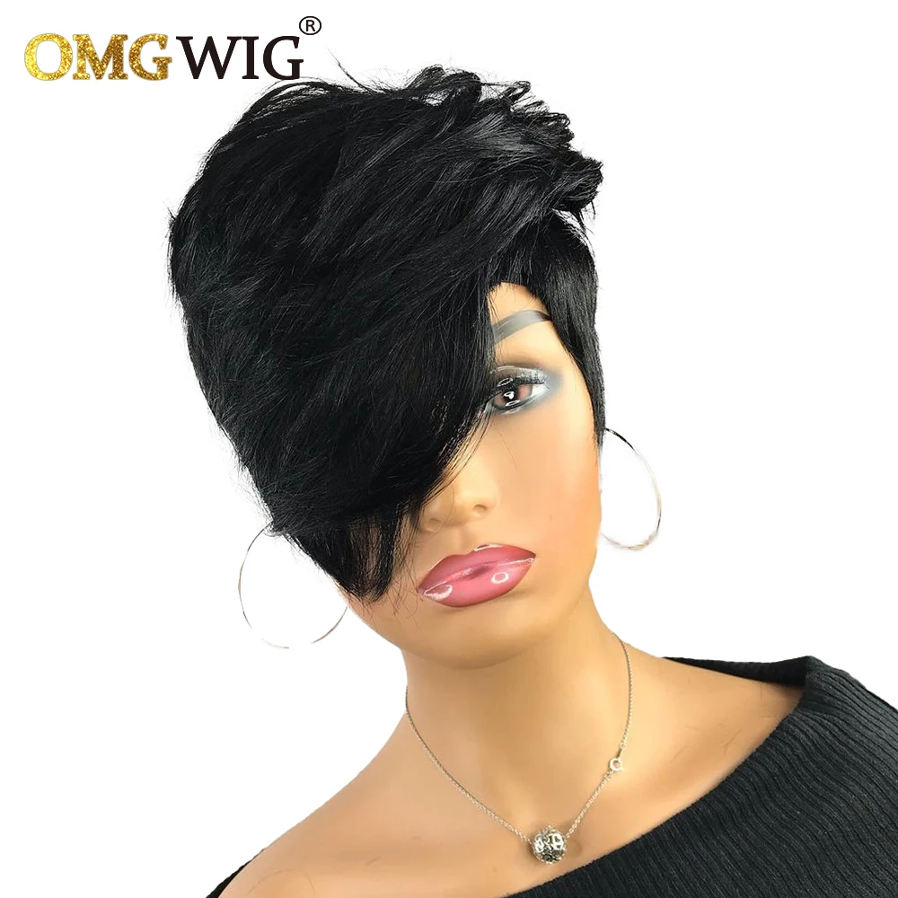 Pixie Cut Short Wigs For Black Women Human Hair Wig Full Machine Made Brazilian Remy Hair Straight Bob Glueless Wigs Pre Plucked
Pixie Cut Short Wigs For Black Women Human Hair Wig Full Machine Made Brazilian Remy Hair Straight Bob Glueless Wigs Pre Plucked