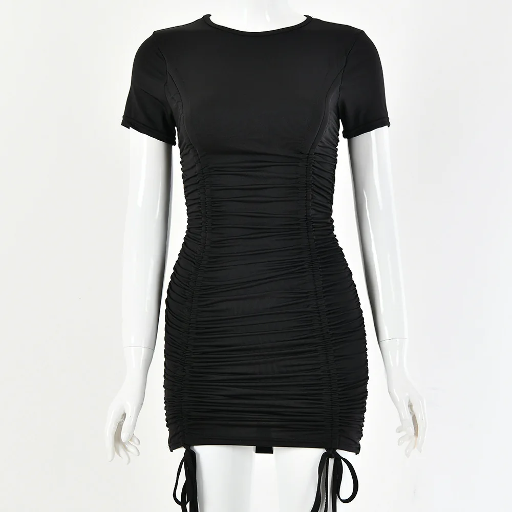 BacklakeGirls Hot Sale Solid Color Sheath Bodycon Women Mini Cocktail Dress Sexy Pleated Bandage Night Club Dress
BacklakeGirls Hot Sale Solid Color Sheath Bodycon Women Mini Cocktail Dress Sexy Pleated Bandage Night Club Dress