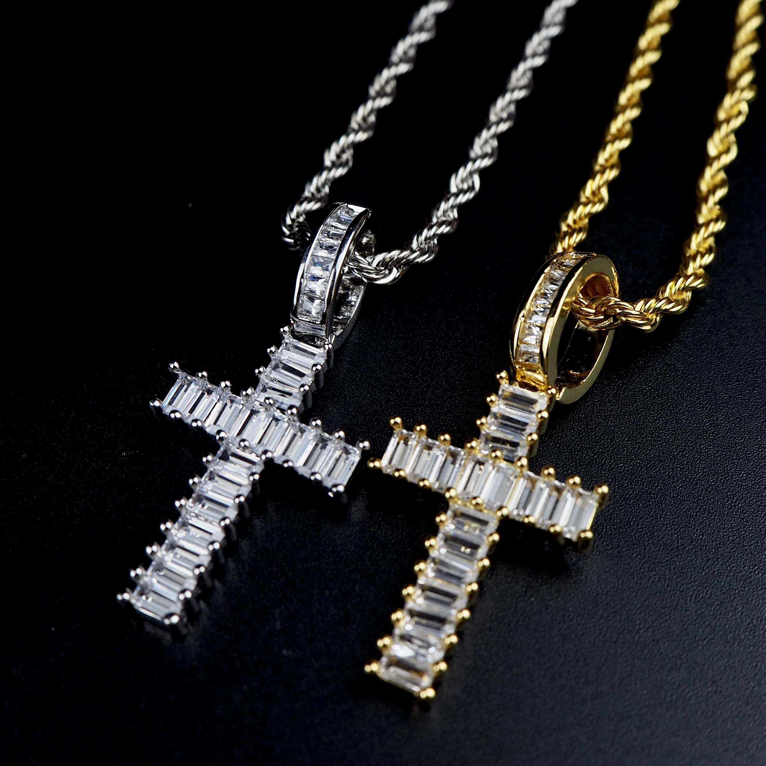 High-quality new trapezoidal Zircon Cross hip-hop explosion HIPHOP men's jewelry necklace
High-quality new trapezoidal Zircon Cross hip-hop explosion HIPHOP men's jewelry necklace