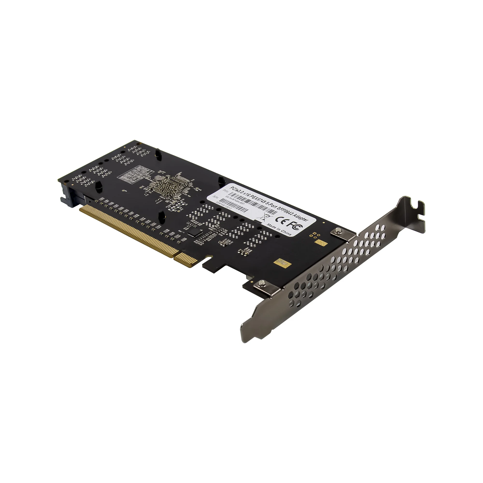 PCIe 3.0 X16 8 Port U.2 SFF-8639 SFF8643 NVMe SSD Adapter PLX8749 Chipset sff8643 to Quad U2 Expansion Pci-e 16x Converter Card 
PCIe 3.0 X16 8 Port U.2 SFF-8639 SFF8643 NVMe SSD Adapter PLX8749 Chipset sff8643 to Quad U2 Expansion Pci-e 16x Converter Card