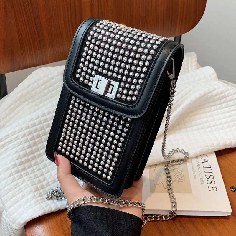 Popular Bright Diamond Small Bag Female Bag Summer Wild 2021 New Fashion Chain Messenger Bag Single Shoulder Small Square Bag
Popular Bright Diamond Small Bag Female Bag Summer Wild 2021 New Fashion Chain Messenger Bag Single Shoulder Small Square Bag
