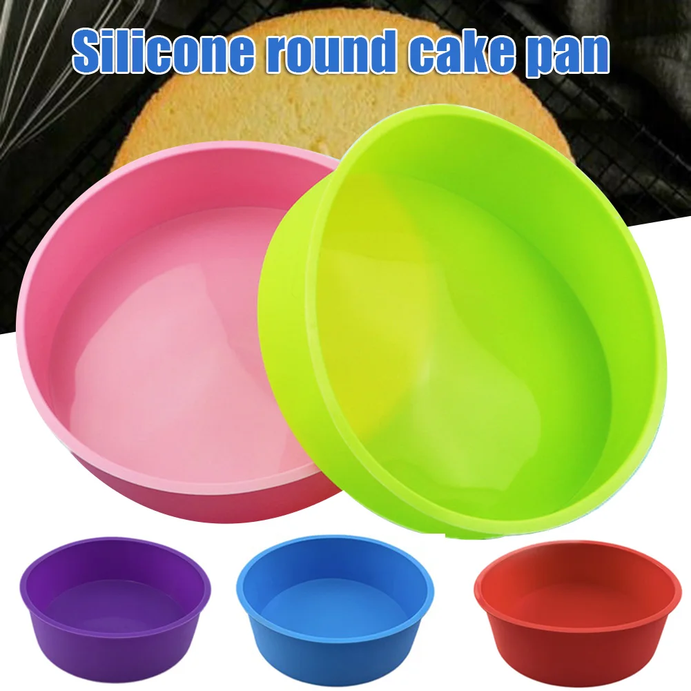 4/6/8 Inch Silicone Round Cake Pan Reusable Non-Stick Baking Mould Bakeware Versatile Safty Tray Bakery Home Kitchen Supplies
4/6/8 Inch Silicone Round Cake Pan Reusable Non-Stick Baking Mould Bakeware Versatile Safty Tray Bakery Home Kitchen Supplies