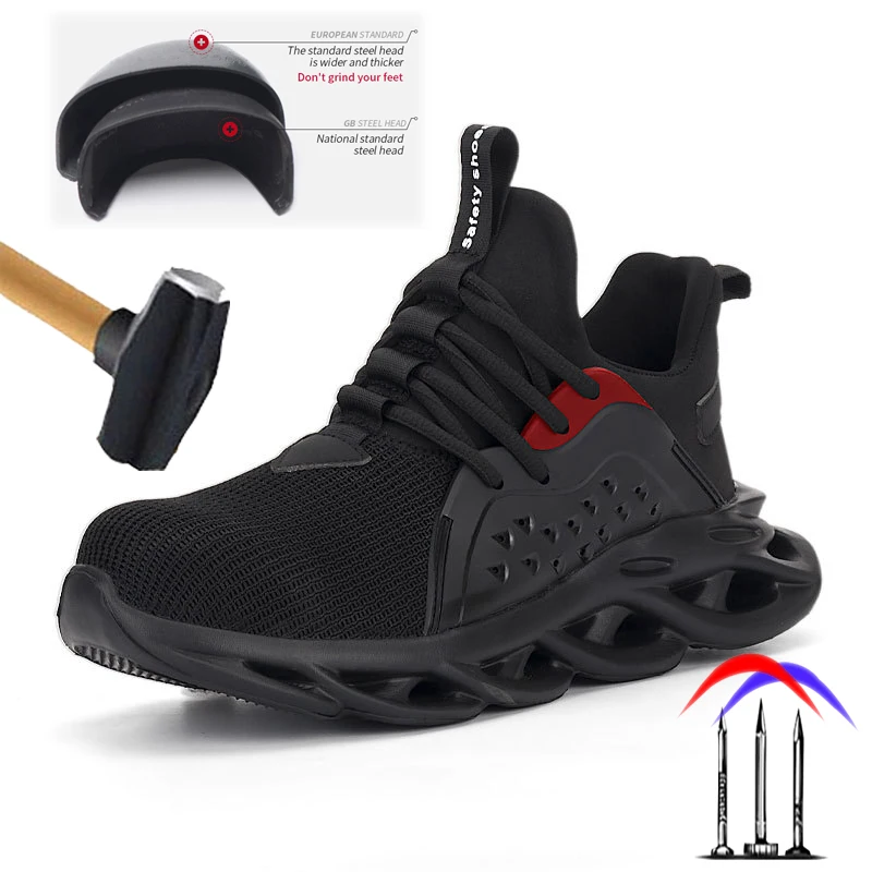 Anti-smashing and anti-piercing safety shoes Lightweight breathable non-slip work shoes Wearable men and women protective shoes
Anti-smashing and anti-piercing safety shoes Lightweight breathable non-slip work shoes Wearable men and women protective shoes