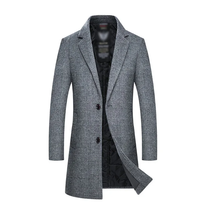 Abrigo de lana a cuadros Para Hombre, Chaqueta larga gruesa informal, entallada, a la moda, Para invierno, 2021
Abrigo de lana a cuadros Para Hombre, Chaqueta larga gruesa informal, entallada, a la moda, Para invierno, 2021