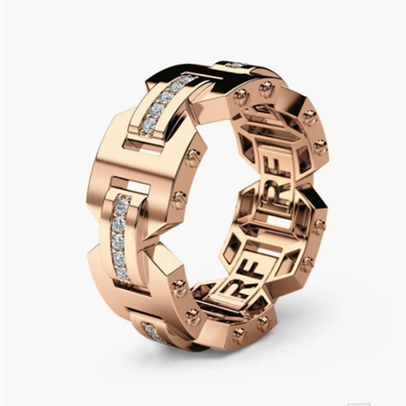 Vintage Female Zircon Geometry Rings Dainty Rose Gold Color Engagement Ring Creativity White Crystal Wedding Ring For Women
Vintage Female Zircon Geometry Rings Dainty Rose Gold Color Engagement Ring Creativity White Crystal Wedding Ring For Women