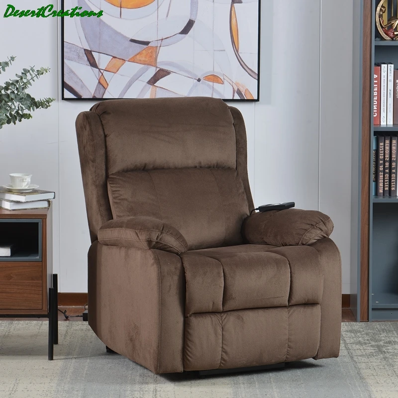 

Кресло с подъемным механизмом, мягкая ткань, обивочное кресло с откидной спинкой, кресло для гостиной с дистанционным управлением