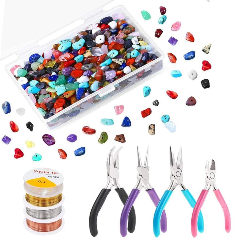 Jewelry Stone Chip Beads Charming Crystal Jewelry Making Crushed Stone Beaded Material Great for Decorations Pendants
Jewelry Stone Chip Beads Charming Crystal Jewelry Making Crushed Stone Beaded Material Great for Decorations Pendants