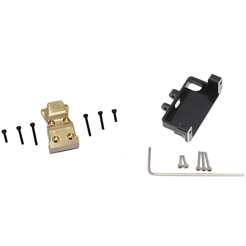 1 Set Metal Servo Mount Bracket Upgrade Accessories & 1 Set Brass Differential Cover Bridge Axle Cover
1 Set Metal Servo Mount Bracket Upgrade Accessories & 1 Set Brass Differential Cover Bridge Axle Cover
