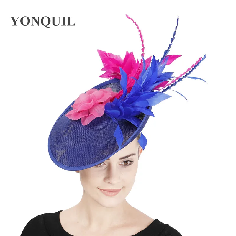 Vintage Big Royal Hair Fascinators For Cocktail Church Hats Fancy Hot Pink Silk Flower Elegant Women Fedora Headwear New SYF744
Vintage Big Royal Hair Fascinators For Cocktail Church Hats Fancy Hot Pink Silk Flower Elegant Women Fedora Headwear New SYF744