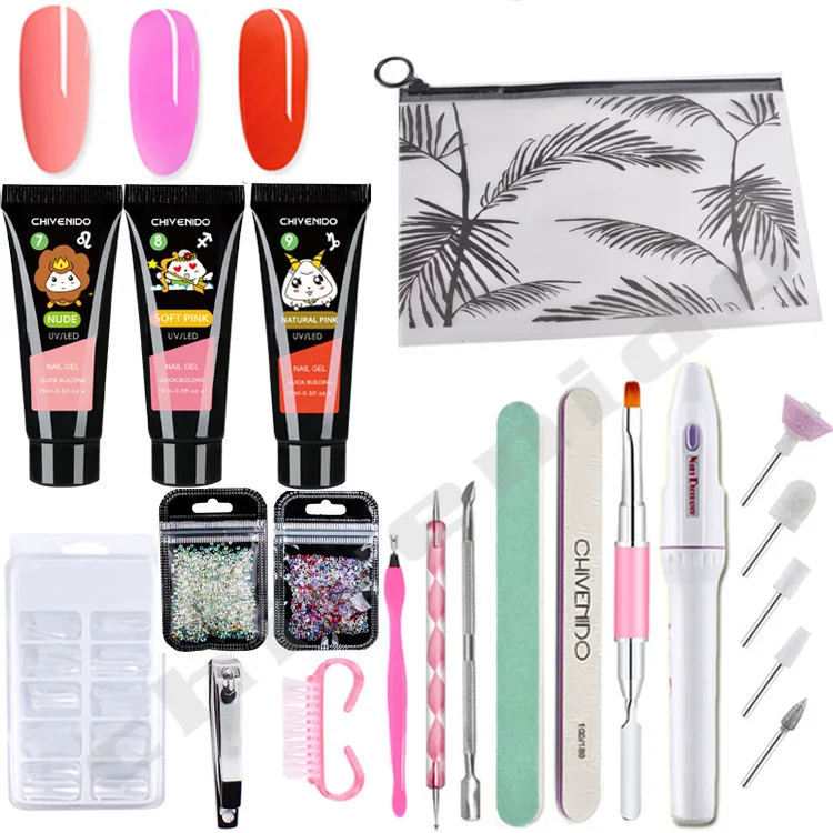 DJBS Nail Art Solid Model Extension Glue Set Free Paper Holder Nail Extension UV Crystal Nail Extension Glue Set
DJBS Nail Art Solid Model Extension Glue Set Free Paper Holder Nail Extension UV Crystal Nail Extension Glue Set