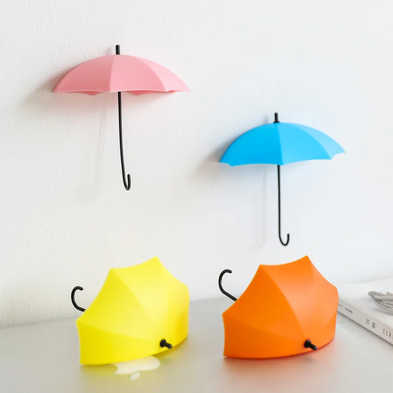 3 PCs Creative Umbrella Shaped Wall Hooks Key Wallet Hair Pin Holder Earphone Organizer Wall Decor
3 PCs Creative Umbrella Shaped Wall Hooks Key Wallet Hair Pin Holder Earphone Organizer Wall Decor