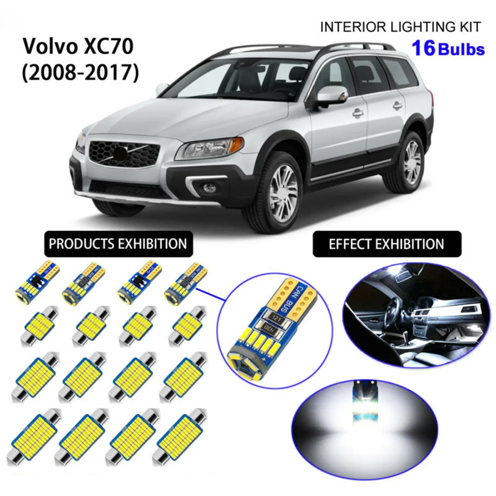 Interior LED Bulbs Kit Higher brightness Plug and Play 6000K For 2008-2017 Volvo XC70
Interior LED Bulbs Kit Higher brightness Plug and Play 6000K For 2008-2017 Volvo XC70