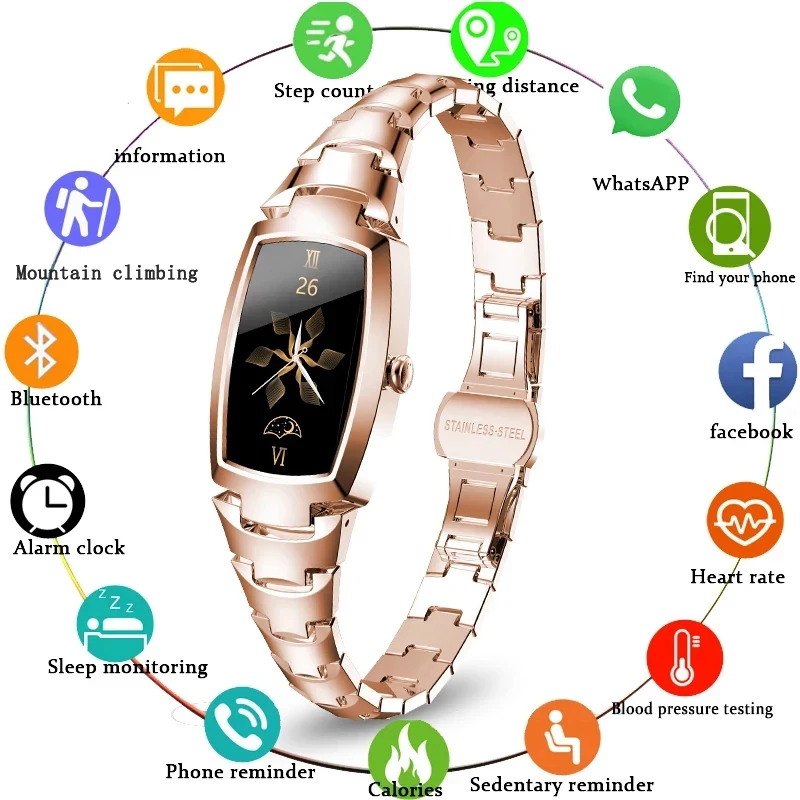 New Ladies Smart Watch Women wristband Fashion Woman Smartwatch Heart Rate Monitor Call Reminder Bluetooth For Android IOS +BOX
New Ladies Smart Watch Women wristband Fashion Woman Smartwatch Heart Rate Monitor Call Reminder Bluetooth For Android IOS +BOX