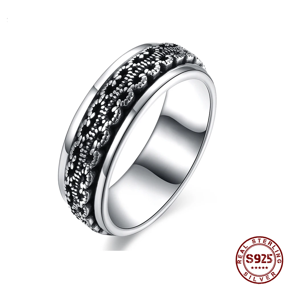 New 925 Sterling Silver Rings For Women Punk Retro Unisex Ring Finger Advanced Lady Jewelry Accessories Gift Rings 2021 Trend
New 925 Sterling Silver Rings For Women Punk Retro Unisex Ring Finger Advanced Lady Jewelry Accessories Gift Rings 2021 Trend