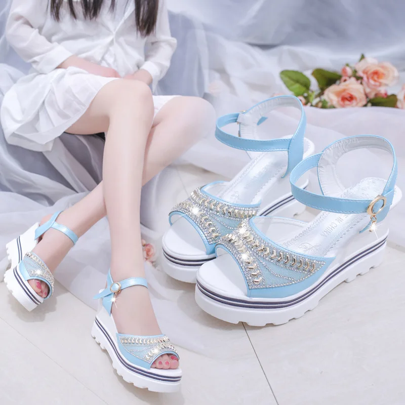 2021 Summer New Women's Slope Heel Sandals Fish Mouth High Heel Thick Soled Waterproof Platform Thick Soled Muffin Women's Shoes
2021 Summer New Women's Slope Heel Sandals Fish Mouth High Heel Thick Soled Waterproof Platform Thick Soled Muffin Women's Shoes