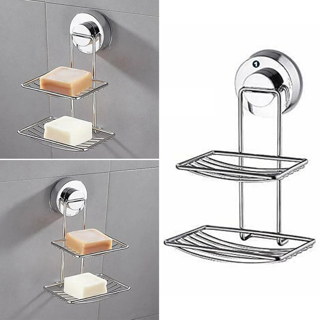 1 *soap Stand Galvanized Iron, PVC, ABS Chrome Steel Suction Double Soap Dish Holder Tray Rack Bathroom Shower
1 *soap Stand Galvanized Iron, PVC, ABS Chrome Steel Suction Double Soap Dish Holder Tray Rack Bathroom Shower