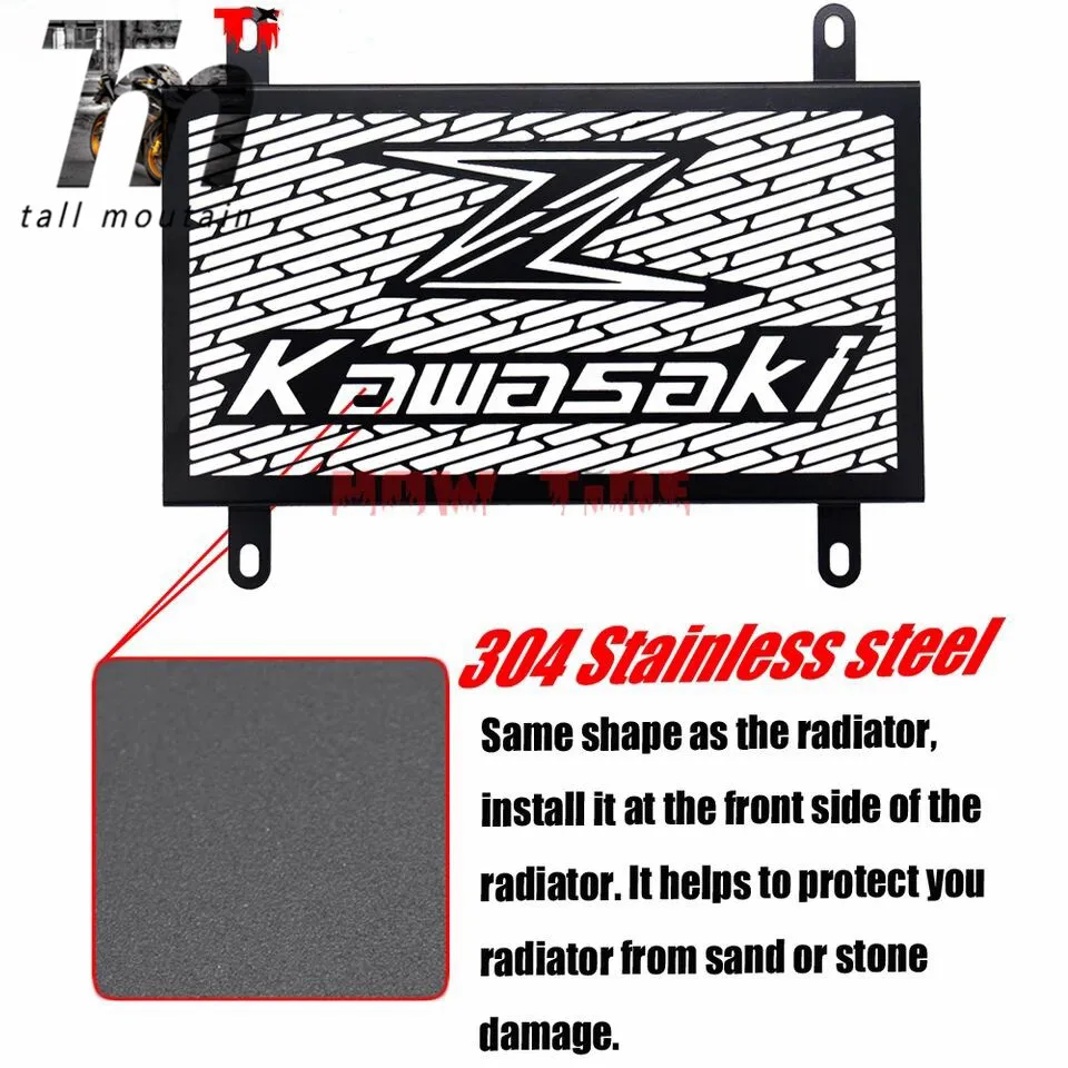 Stainless Steel Motorcycle Radiator Grille Guard Cover Protector For Kawasaki Z300 Z250 (Compatible ABS) 2013-2016
Stainless Steel Motorcycle Radiator Grille Guard Cover Protector For Kawasaki Z300 Z250 (Compatible ABS) 2013-2016