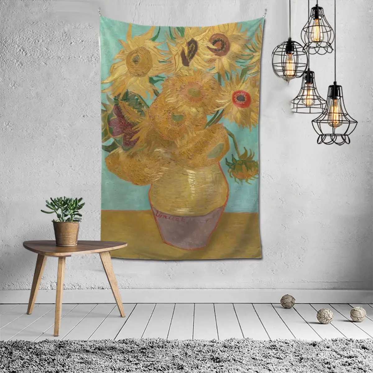 Sunflowers 1888 Bedroom Tapestry Vincent Van Gogh Painting Background Hanging Covering Living Room Arts Decor Ornaments Mat
Sunflowers 1888 Bedroom Tapestry Vincent Van Gogh Painting Background Hanging Covering Living Room Arts Decor Ornaments Mat